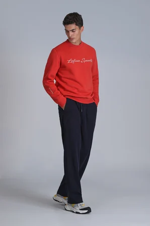 Loved Erkek Sweatshirt Açık Kırmızı