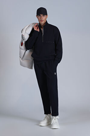 Lufian Erkek Howe Sweatshirt 112030142 Lacivert