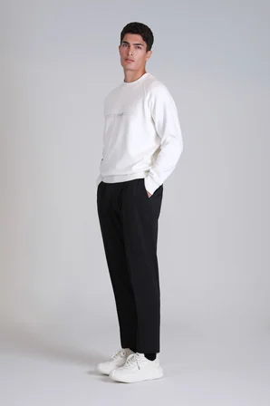 Squıre Erkek Sweatshirt Kırık Beyaz