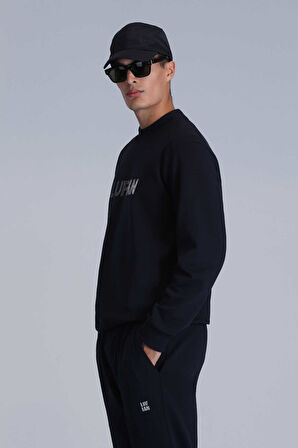 Lufian Erkek Luther Sweatshirt 112030145 Lacivert