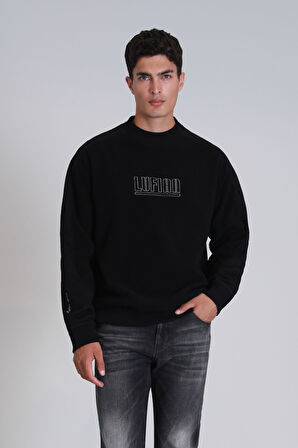 Vıler Erkek Sweatshirt Siyah