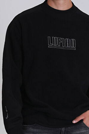 Vıler Erkek Sweatshirt Siyah