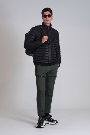 Andy Kaz Tüyü Erkek Mont Siyah