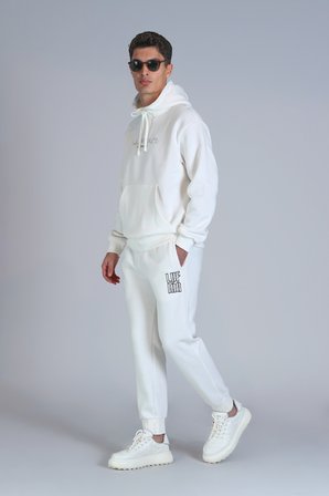 Brave Erkek Sweatshirt Kırık Beyaz