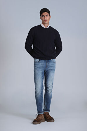 Lucky Erkek Kazak Lacivert