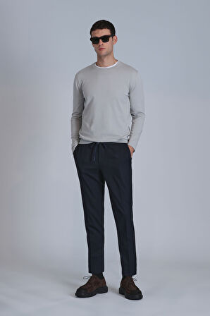 Glen Spor Erkek Chino Pantolon Slim Fit Lacivert
