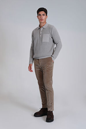 Onka Spor Erkek Chino Pantolon Slim Fit Bej