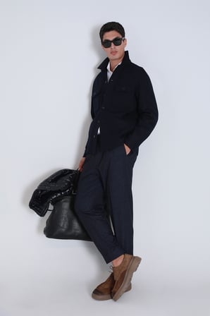 Stell Spor Erkek Chino Pantolon Slim Fit Lacivert