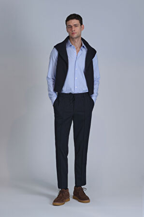 Strıt Erkek Basic Gömlek Slim Fit Mavi