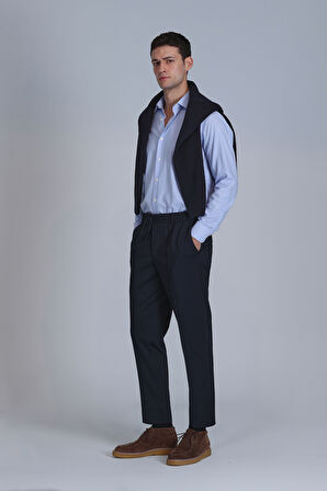 Strıt Erkek Basic Gömlek Slim Fit Mavi