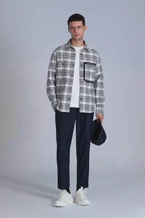 Hard Erkek Basic Gömlek Slim Fit Lacivert