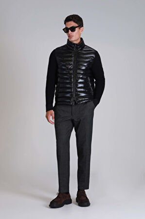 Erkek  Glenn Kaz Tüyü Mont - Siyah | 56