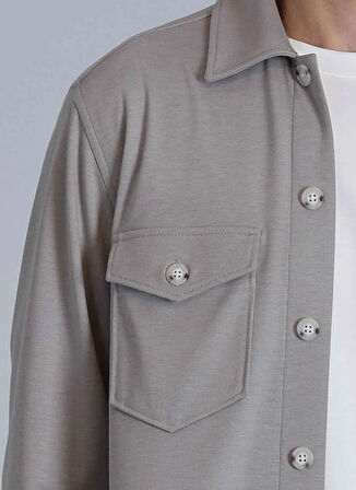 Lufian Slim Fit Gömlek Yaka Bej Erkek Gömlek CAMERON