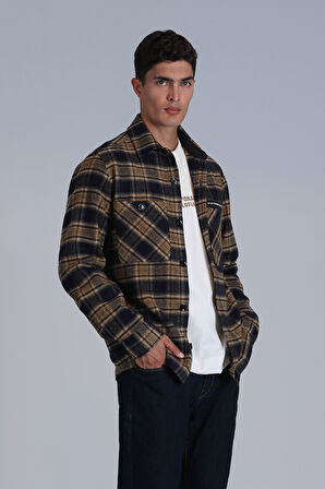 Lufian Erkek Hammer Basic Slim Fit Gömlek 112010663 Lacivert