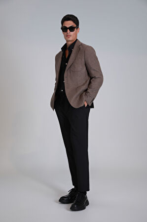 Jakob Erkek Basic Gömlek Slim Fit Siyah