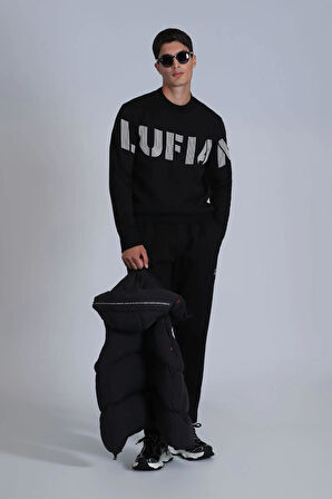 Lufian Todillo Erkek Sweatshirt Siyah