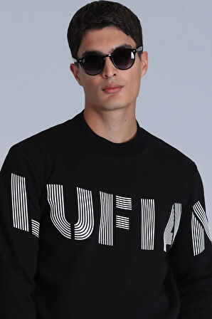 Lufian Todillo Erkek Sweatshirt Siyah