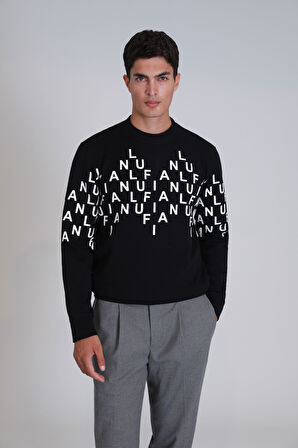 Rose Erkek Sweatshirt Siyah