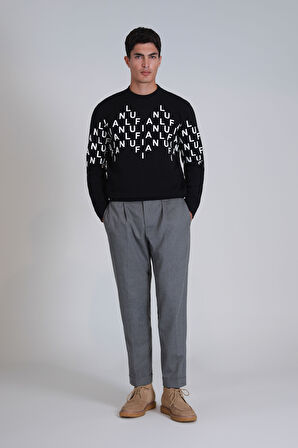 Rose Erkek Sweatshirt Siyah