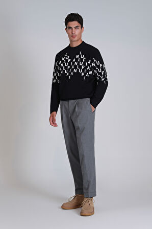 Rose Erkek Sweatshirt Siyah