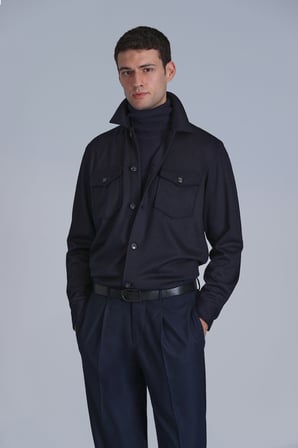 Cameron Erkek Basic Gömlek Slim Fit Lacivert