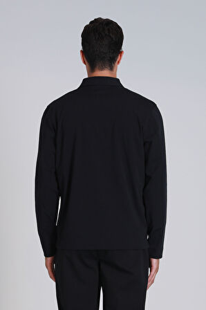 Lufian Erkek Evan Uzun Kol T-Shirt 112040034 Siyah