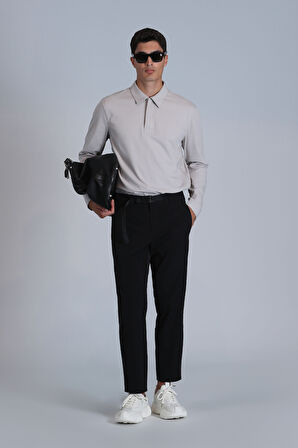 Lufian Erkek Evan Uzun Kol T-Shirt 112040034 Taş