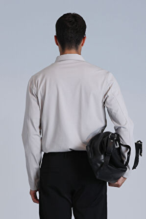 Lufian Erkek Evan Uzun Kol T-Shirt 112040034 Taş