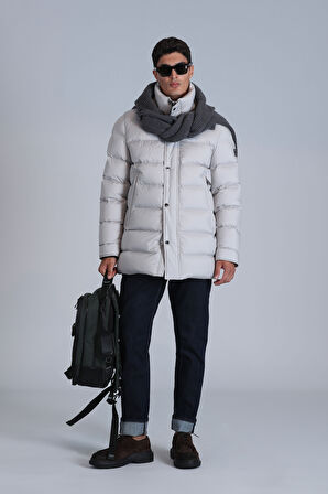 Rıld Kaz Tüyü Erkek Mont Taş