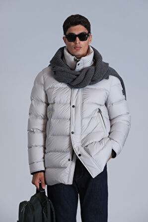 Rıld Kaz Tüyü Erkek Mont Taş