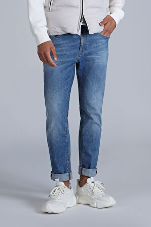 Vernon Smart Jean Erkek Pantolon Slim Fit Mavi