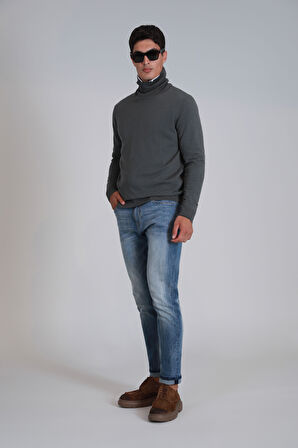 Axel Smart Jean Erkek Pantolon Slim Fit Mavi