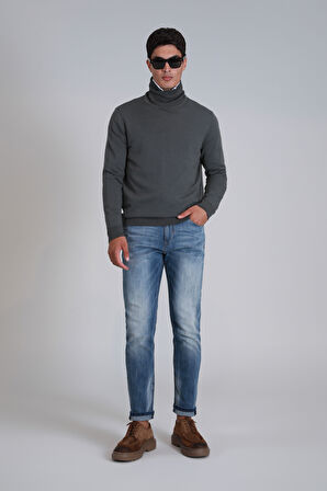 Axel Smart Jean Erkek Pantolon Slim Fit Mavi