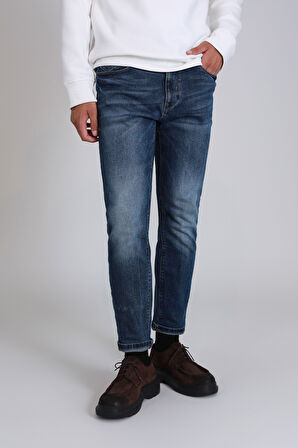 Bert Smart Jean Erkek Pantolon Slim Fit Mavi