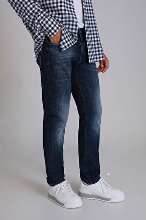 Cedrıc Smart Jean Erkek Pantolon Slim Fit Mavi