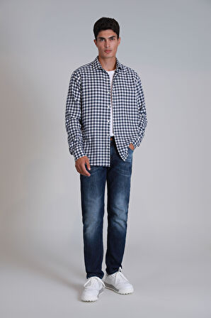 Cedrıc Smart Jean Erkek Pantolon Slim Fit Mavi