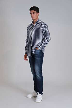 Cedrıc Smart Jean Erkek Pantolon Slim Fit Mavi