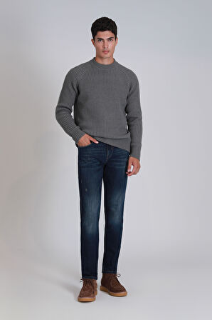 Derek Smart Jean Erkek Pantolon Slim Fit Mavi