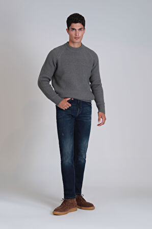 Derek Smart Jean Erkek Pantolon Slim Fit Mavi