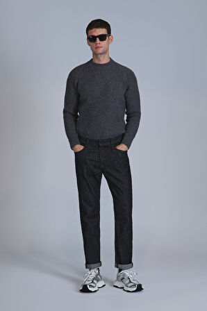 Leonard Smart Jean Erkek Pantolon Slim Fit Siyah