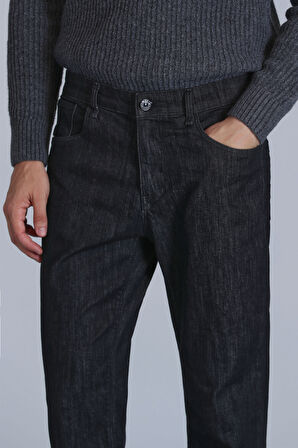 Leonard Smart Jean Erkek Pantolon Slim Fit Siyah