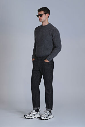 Leonard Smart Jean Erkek Pantolon Slim Fit Siyah