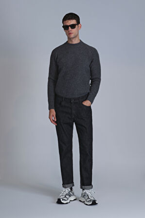 Leonard Smart Jean Erkek Pantolon Slim Fit Siyah