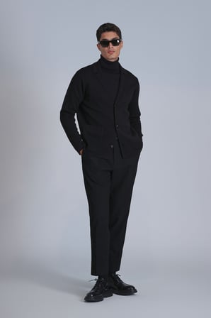 Pier Spor Erkek Chino Pantolon Slim Fit Siyah