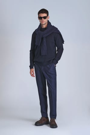 Pier Spor Erkek Chino Pantolon Slim Fit Lacivert