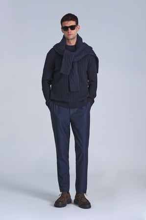 Pier Spor Erkek Chino Pantolon Slim Fit Lacivert