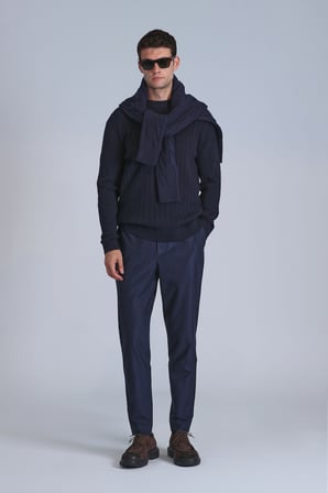 Pier Spor Erkek Chino Pantolon Slim Fit Lacivert