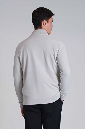 Erkek  Force Hırka - Açık Gri | L