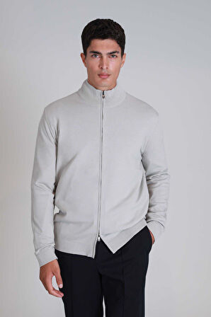 Erkek  Force Hırka - Açık Gri | L