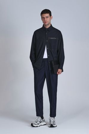 Hard Erkek Basic Gömlek Slim Fit Koyu Lacivert